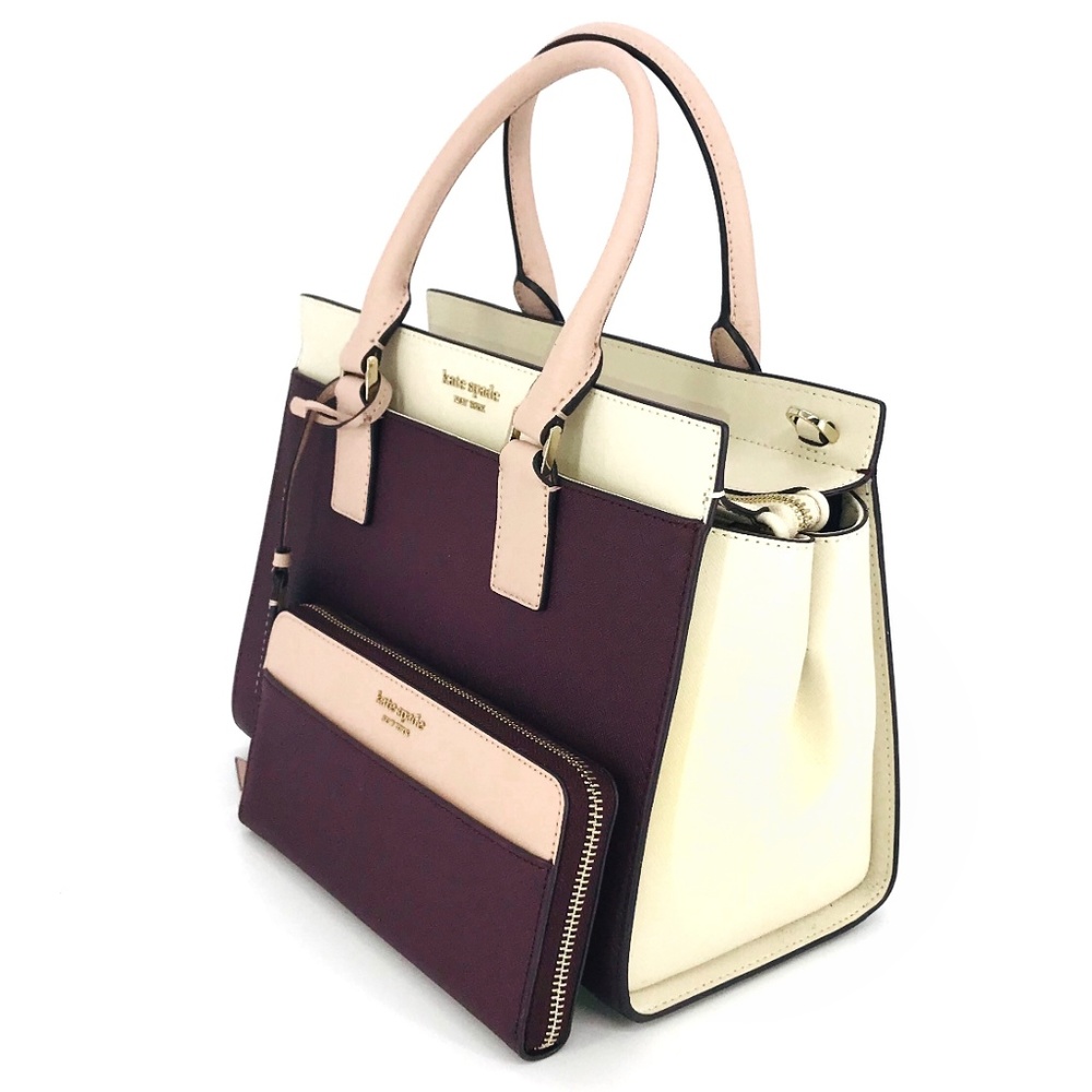 2PCS Kate Spade Medium Cameron Satchel Wallet Set - Picture 2 of 8